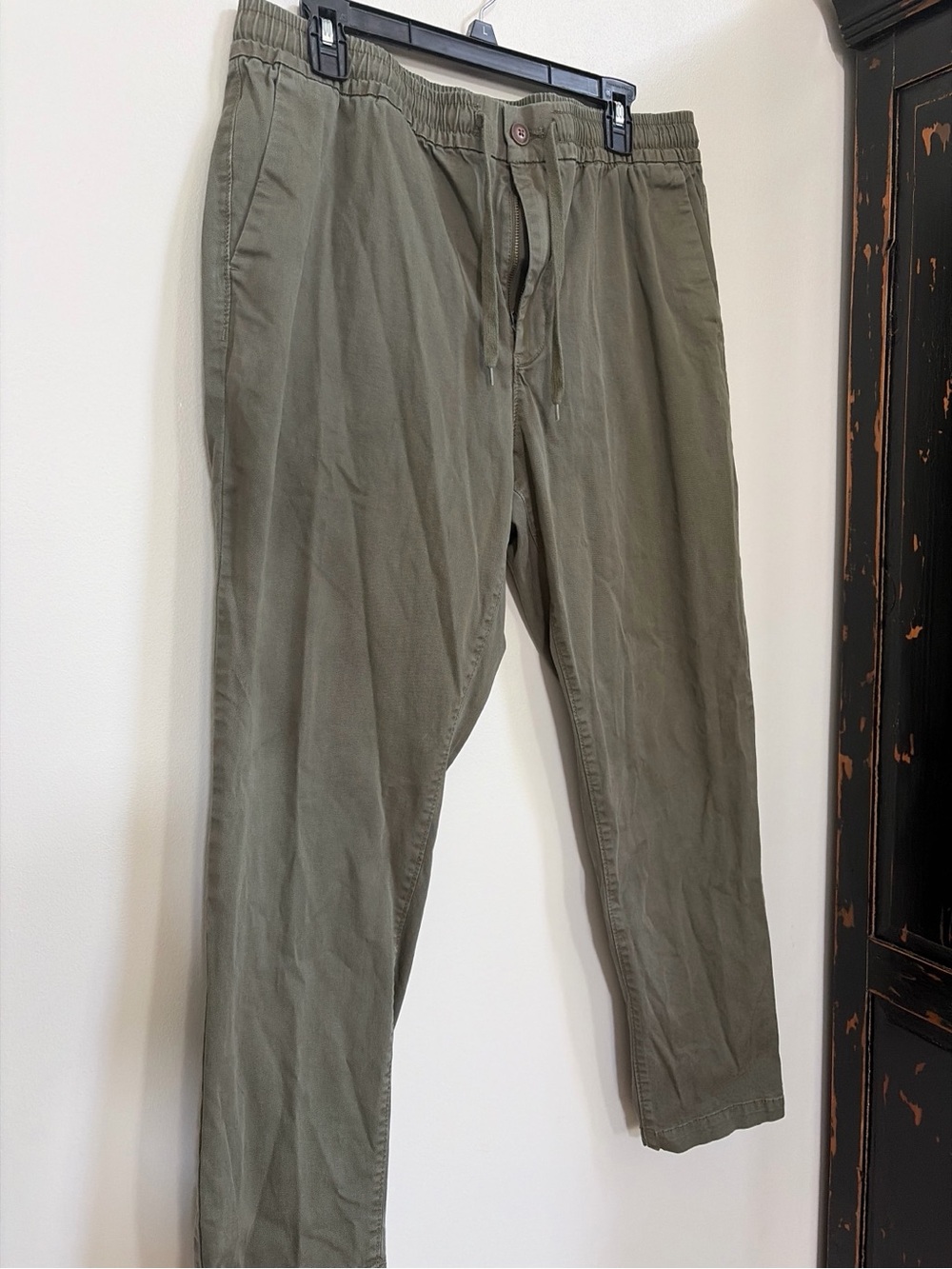 Express Olive Drawstring Chinos - Picture 2 of 5